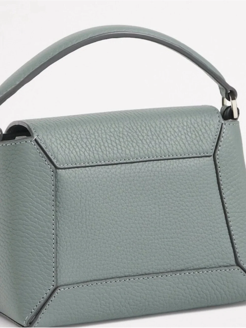 STRATHBERRY Mosaic Nano Leather Crossbody In Stone Blue